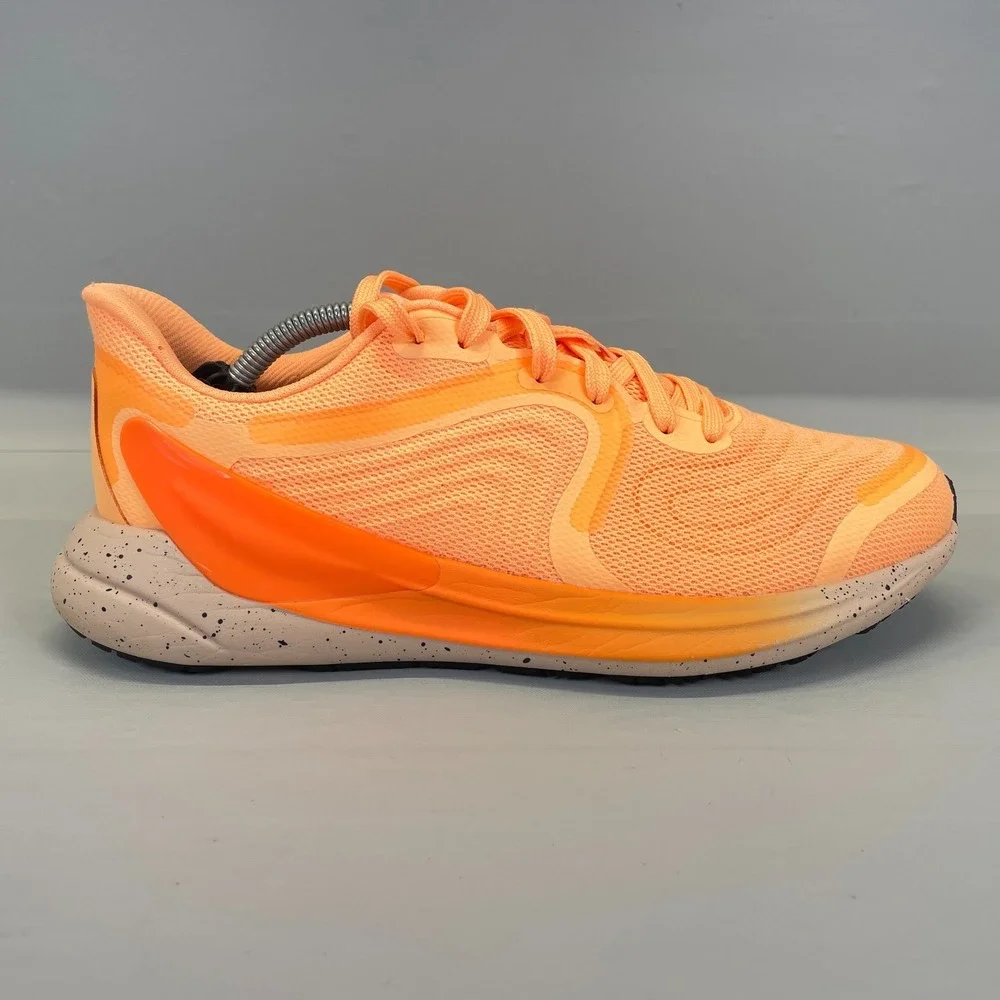 Lululemon Blissfeel Run 2 Running Shoes Womens Size 8.5 Orange Lace Up Sneakers